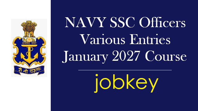 Indian Navy SSC Officers Entry Online Form 2026-jobkey